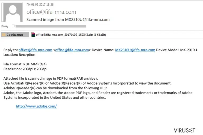 Malicious spam targeting FIFA fans