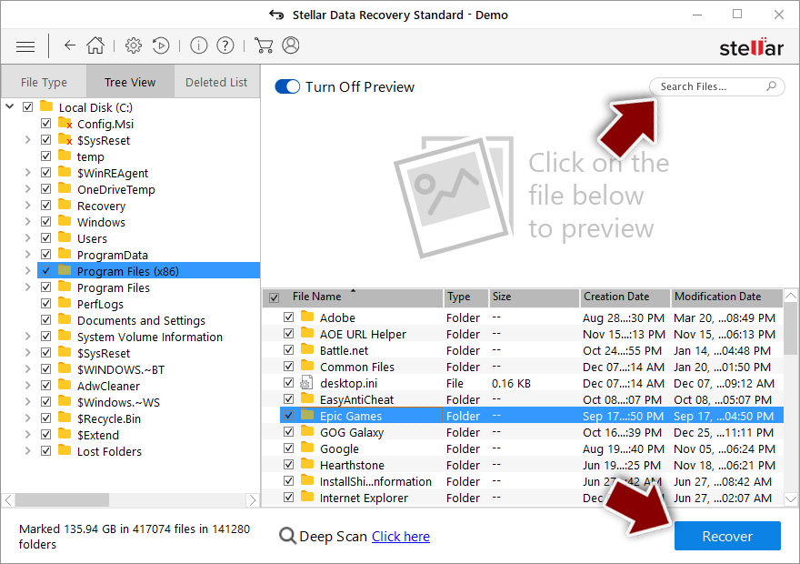 Ransomware: gjenopprett filene dine med et gjenopprettingsprogram