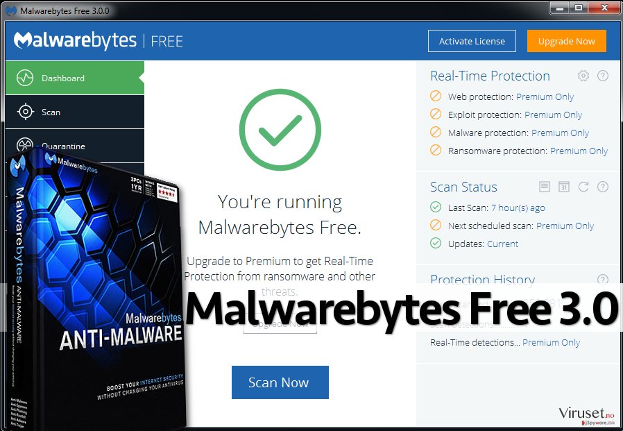 Malwarebytes Free 3.0