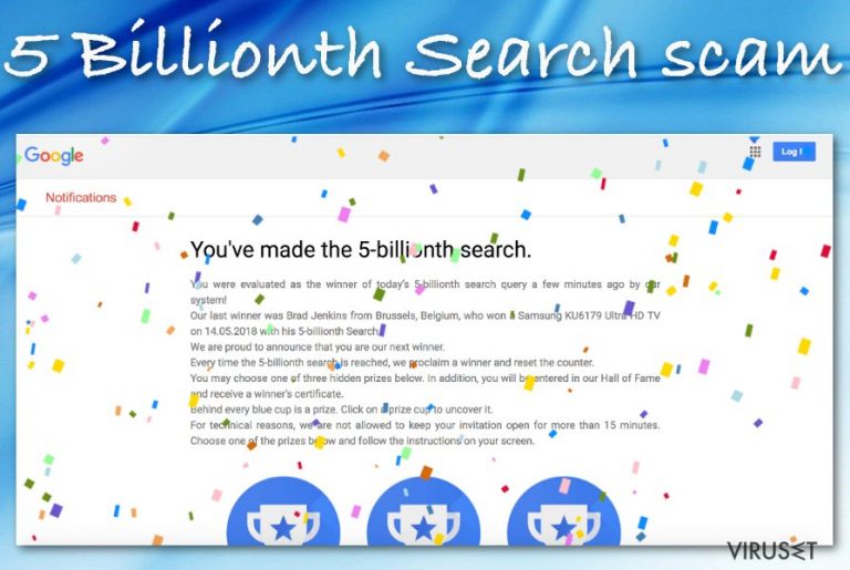 5 Billionth Search-svindel