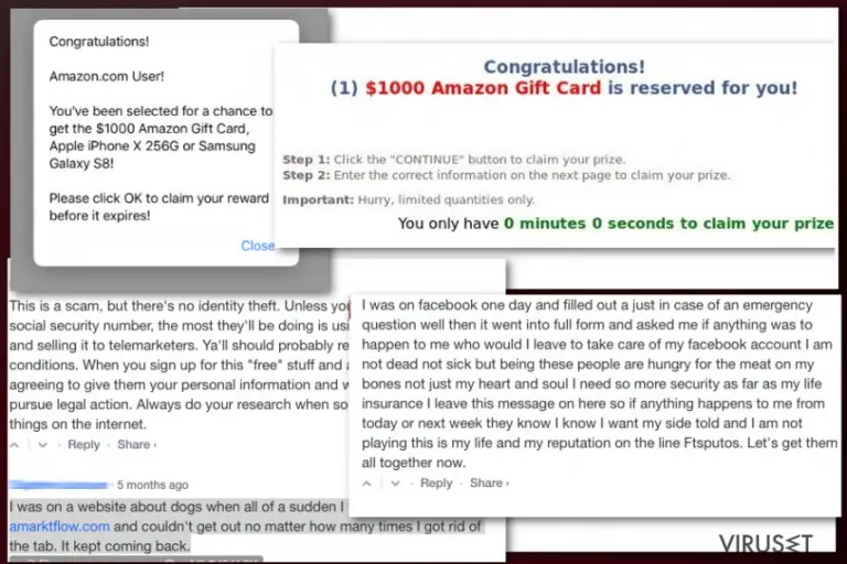 Amarktflow fake reward campaign