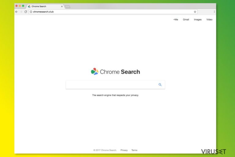 ChromeSearch.club hjemmeside