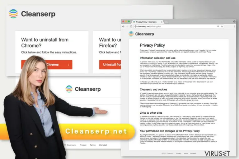The illustration of Cleanserp.net virus
