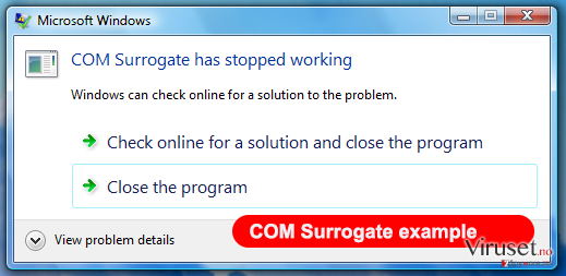 COM surrogate virus