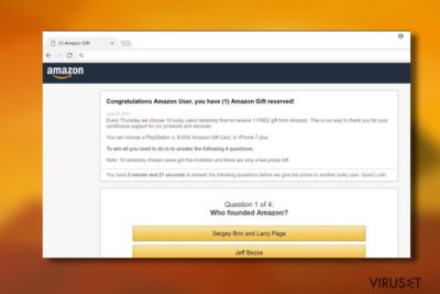 “Congratulations Amazon User”-virus