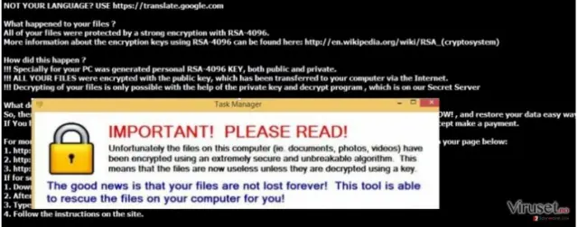 The ransom note of CryptXXX 2.0 virus