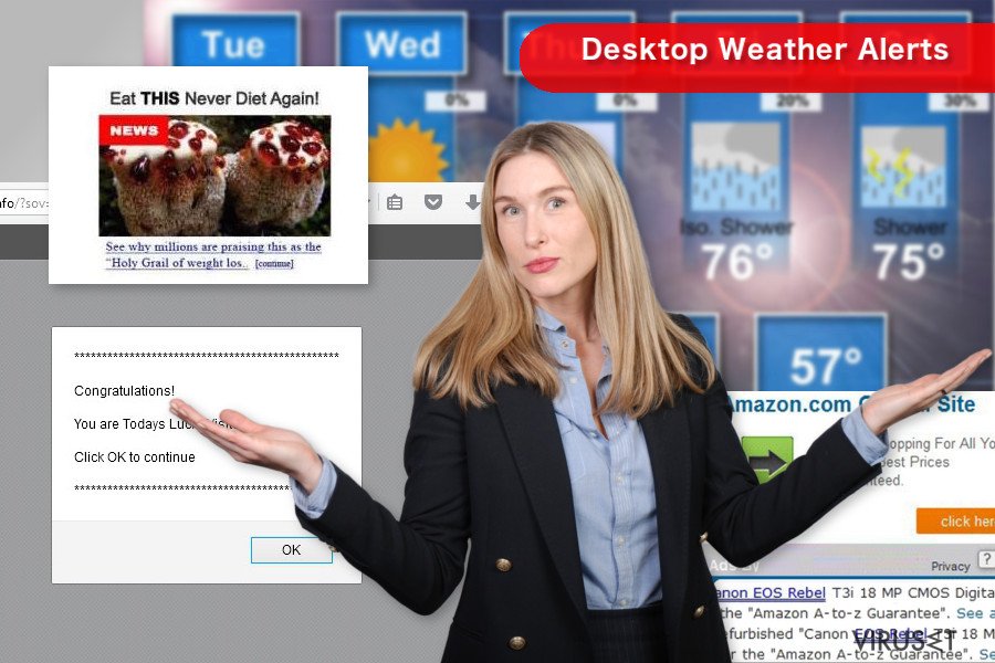 «Desktop Weather Alerts» pop-up