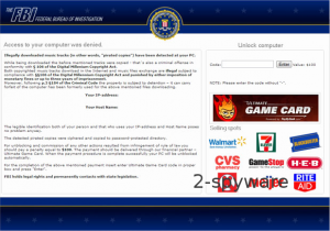 FBI Ultimate Game Card-virus