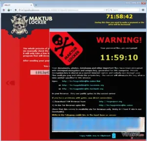 Maktub virus example