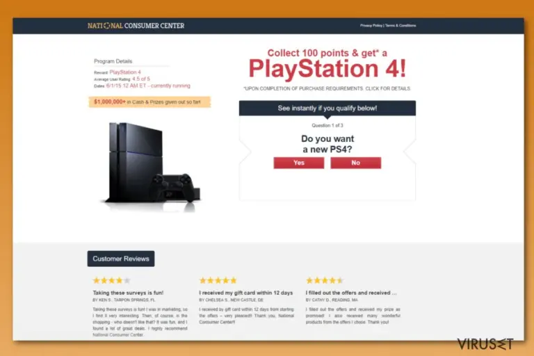 National Consumer Center ads example