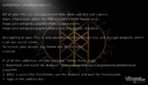 Odin virus easily encrypts files