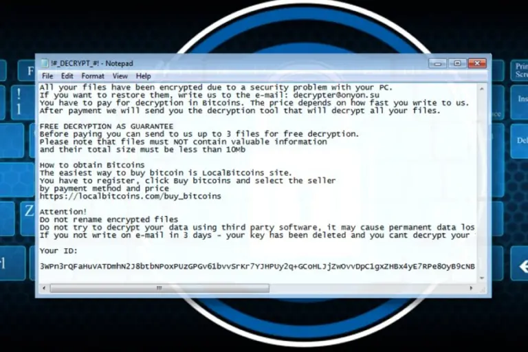 OnyonLock ransomware note