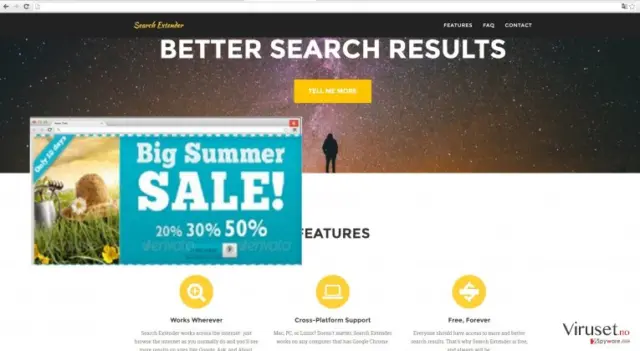 The picture showing Search Extender
