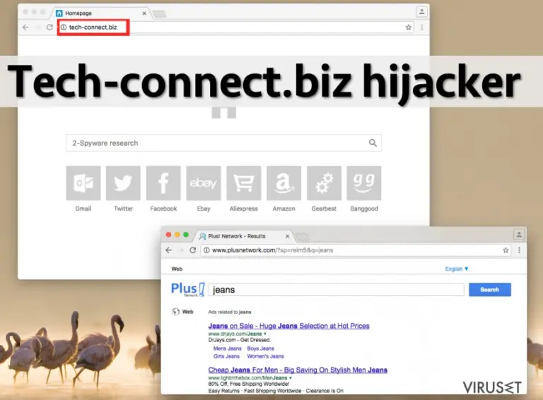 Tech-connect.biz virus controls victim's web browsers