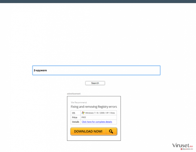 The picture showing Search.Jaijobox.com redirect virus