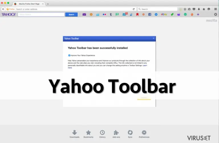 Yahoo Toolbar on Firefox